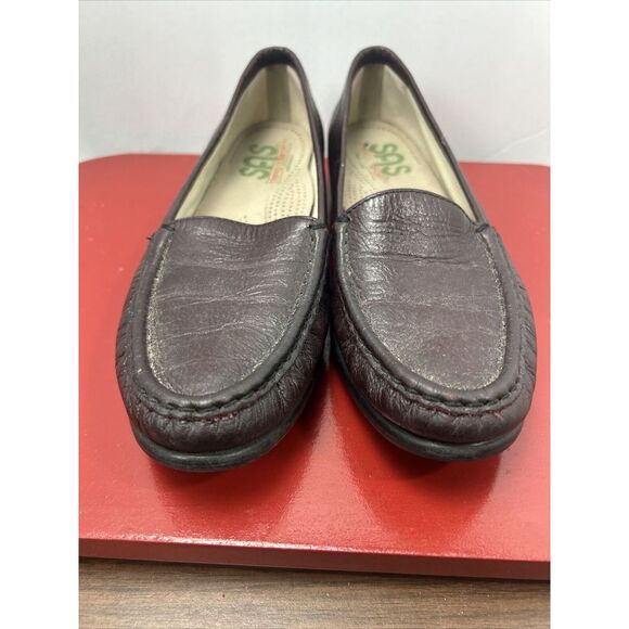 SAS Twin Loafer Womens Size 8 1/2 S Brown Leather Tripad Comfort Soft Step - Picture 6 of 9